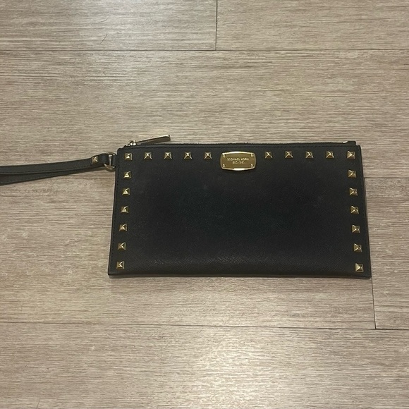 Michael Kors Handbags - Michael Kors Black Wristley with Gold Accents